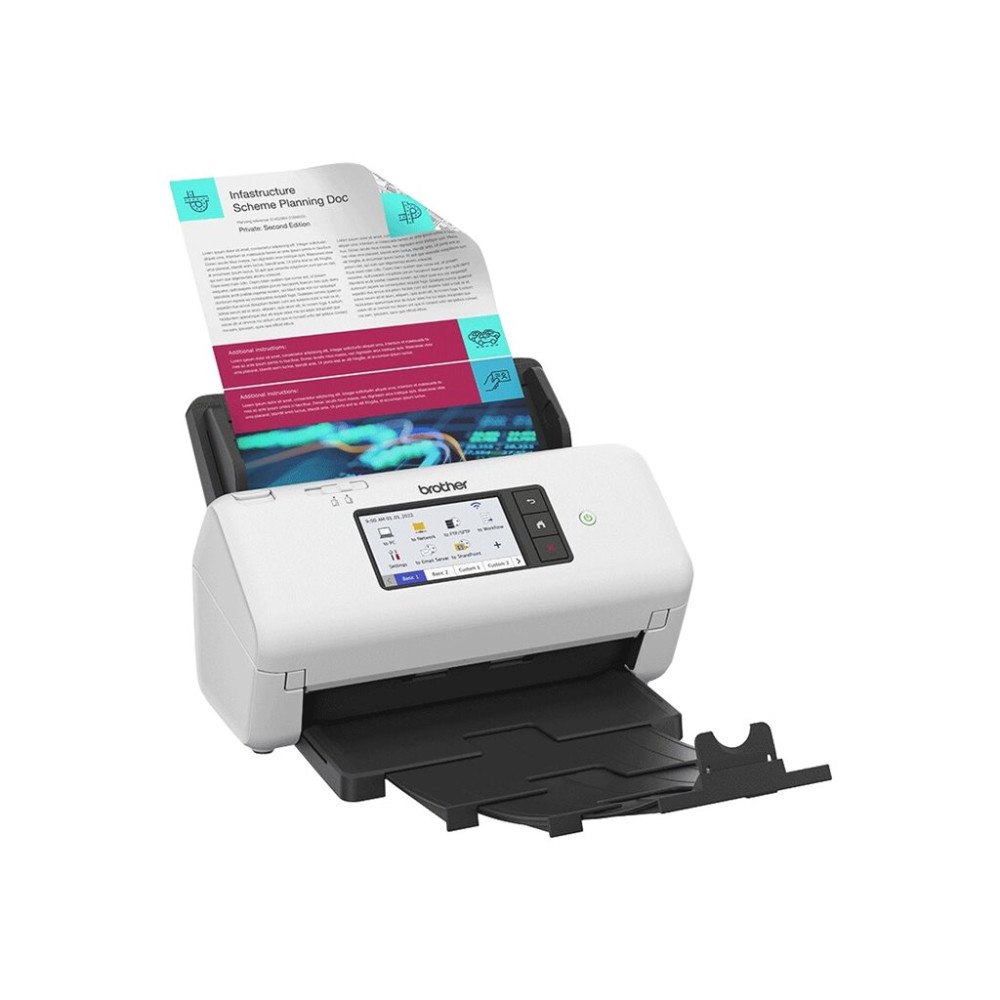 Brother Brother ADS-4700W - dokumentskanner - desktop - USB 3.0, LAN, Wi-Fi(n), USB 2.0 (Host)