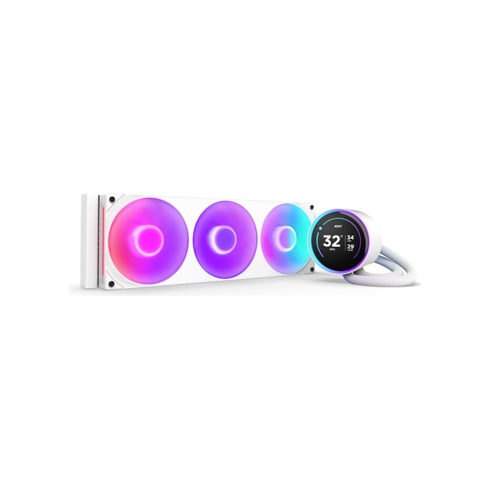 NZXT NZXT Kraken Elite 360 RGB - kylsystem med vätska till processorn - med LCD-display