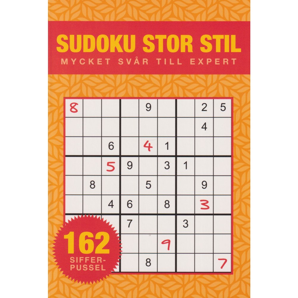 Barthelson Förlag Sudoku Stor stil : Mycket svår till expert (bok, storpocket)