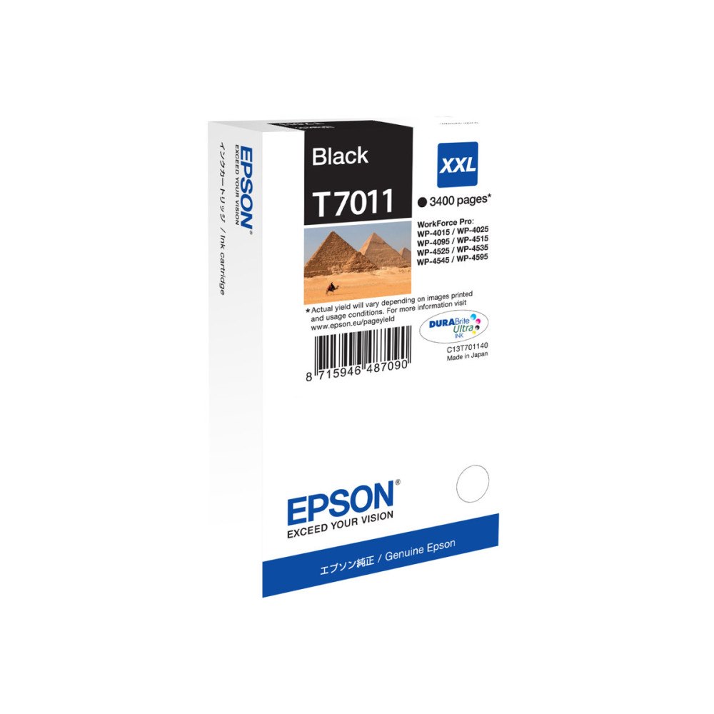 EPSON Epson T7011 - XXL-storlek - svart - original - bläckpatron