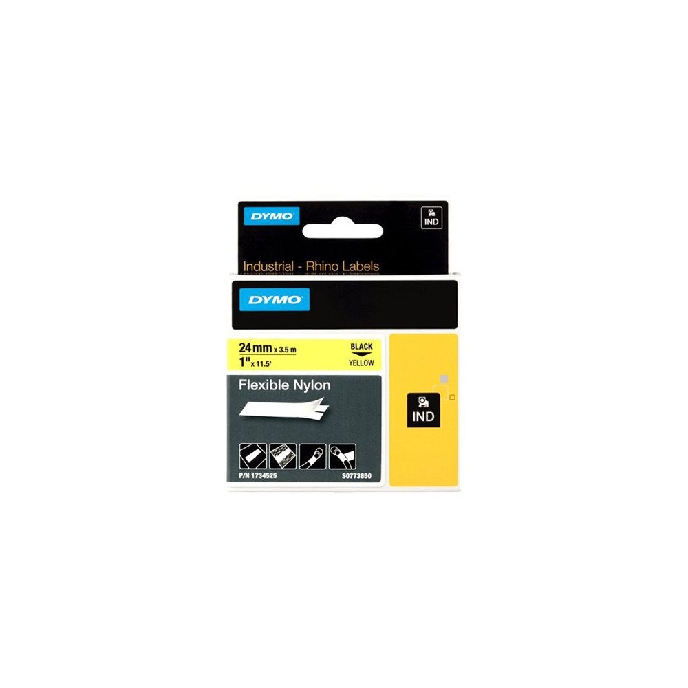Newell Rubbermaid DYMO RhinoPRO Flexible Nylon - flexibel tape - 1 kassett(er) - Roll (2.4 cm x 3.5 m)