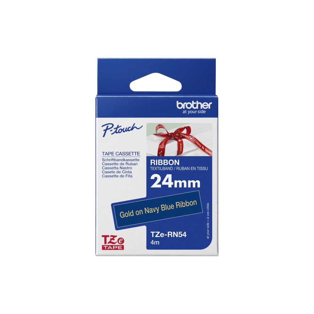 Brother Brother TZe-Rn54 - bandtejp - satin - 1 kassett(er) - Rulle (2,4 cm x 4 m)