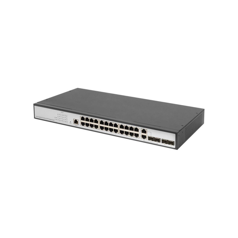 Digitus DIGITUS DN-80221-3 - switch - 24 portar - Administrerad - rackmonterbar