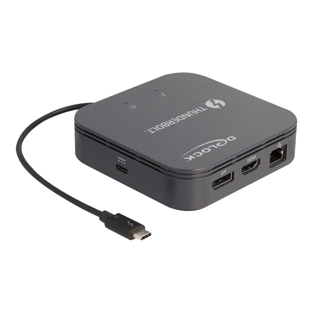 DeLOCK Delock - dockningsstation - Thunderbolt 3 - HDMI, DP - 1GbE