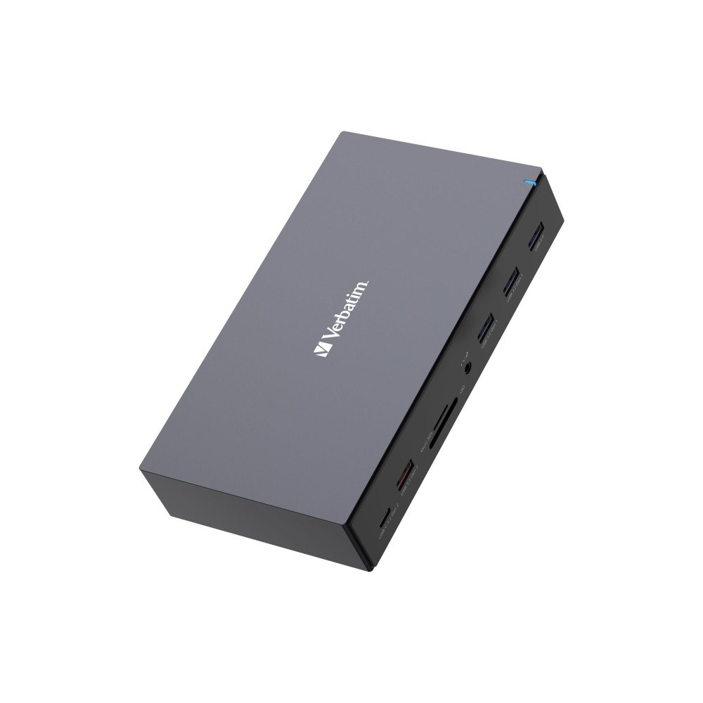 VERBATIM Verbatim Pro - dockningsstation - USB-C - 2 x DP, 3 x HDMI - 1GbE