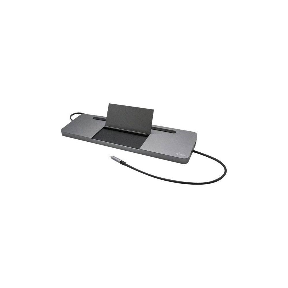 i-tec i-Tec USB-C Metal Ergonomic 4K 3x Display Docking Station + Power Delivery - dockningsstation - USB-C / Thunderbolt 3 -...