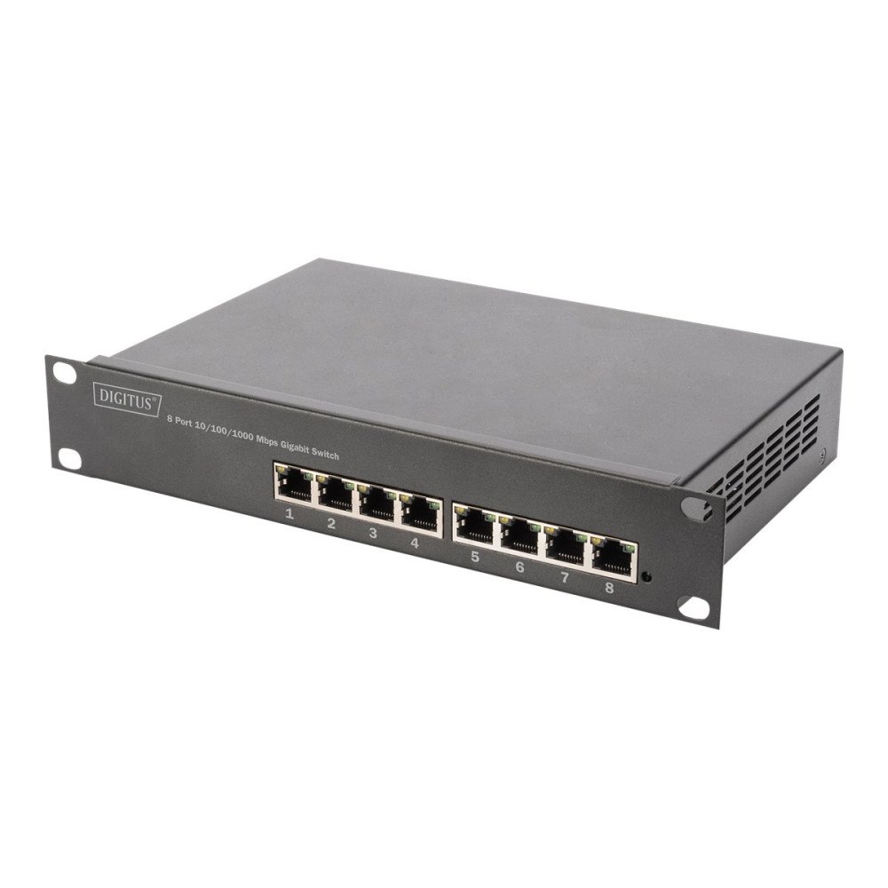 Digitus DIGITUS DN-95331 - switch - 8 portar - Administrerad - rackmonterbar