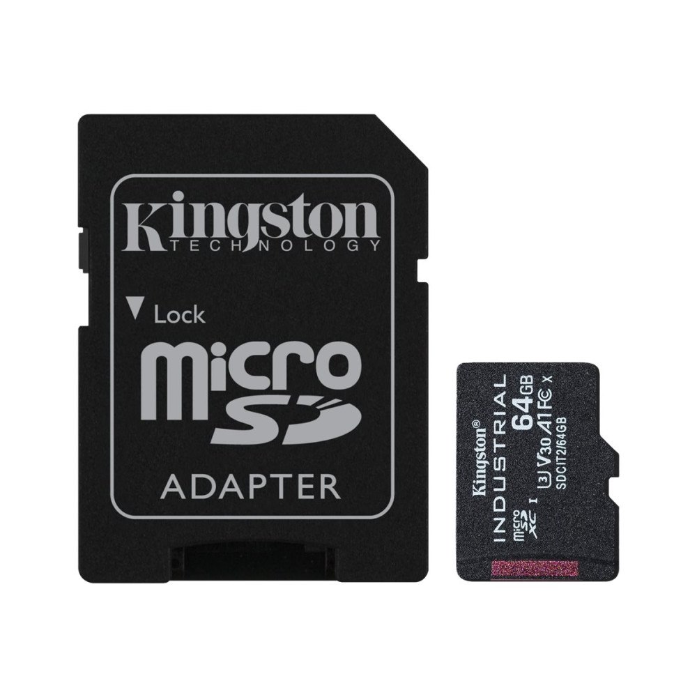 Kingston Technology Kingston Industrial - flash-minneskort - 64 GB - mikroSDXC UHS-I