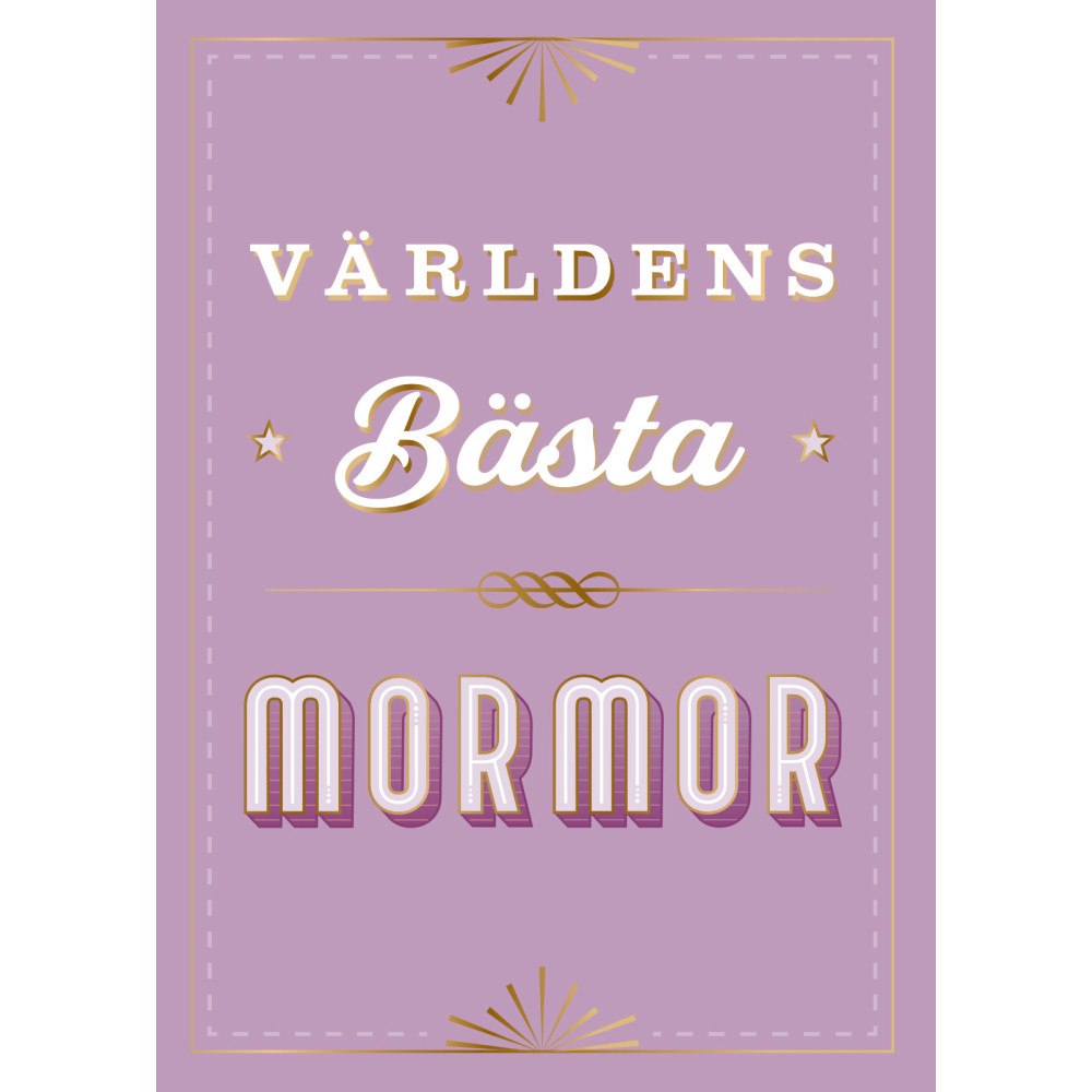 Tukan Förlag Världens bästa mormor (inbunden)