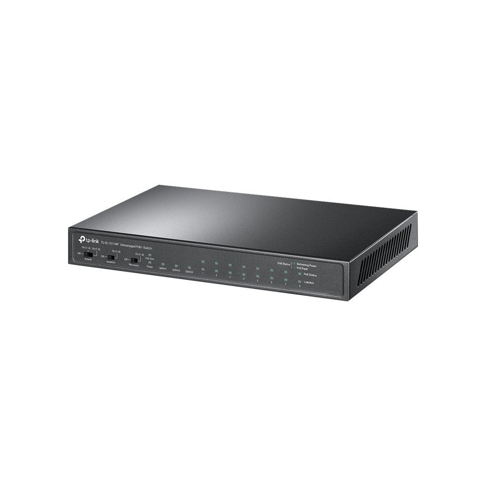 TP-LINK Technologies TP-Link TL-SL1311MP V1 - switch - 13 portar - ohanterad - rackmonterbar