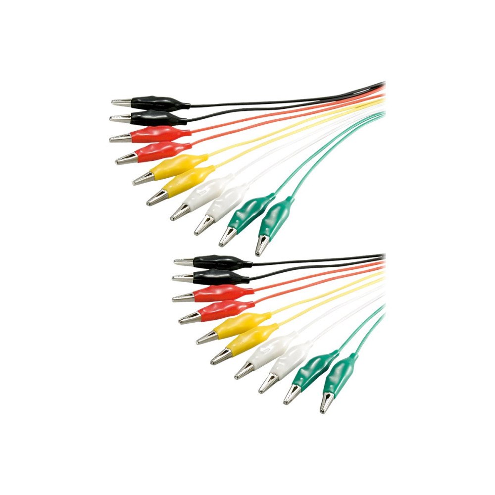 Goobay goobay - strömtestkabel - krokodilklämma till krokodilklämma - 48 cm