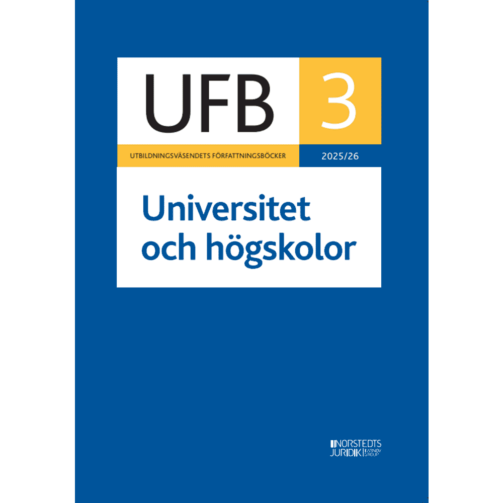 Norstedts Juridik UFB 3 Universitet och högskolor 2025/26 (häftad)