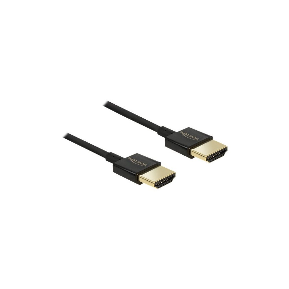 DeLOCK Delock Slim Premium - HDMI-kabel med Ethernet - 1.5 m