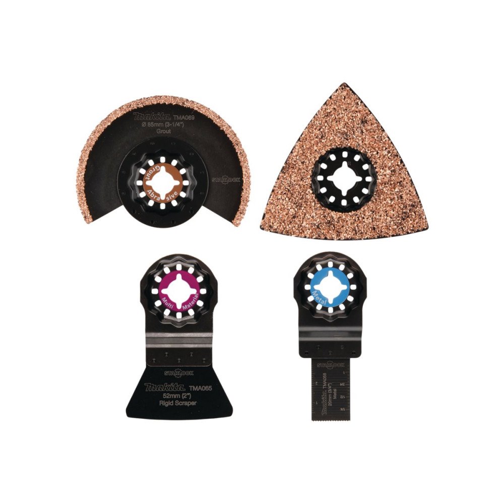 Makita Makita bladsats för multiverktyg - för kakel, aluminum, epoxi - 4 delar