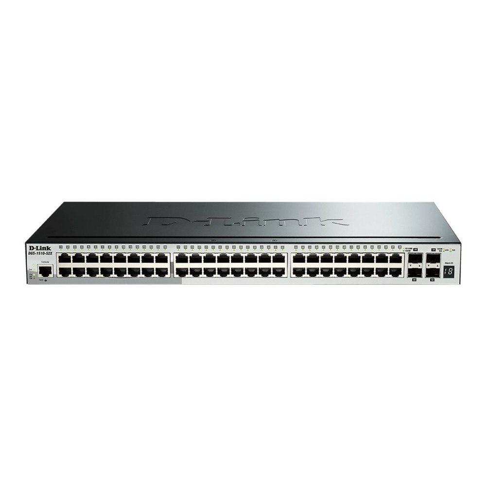 D-Link D-Link DGS 1510-52X - switch - 52 portar - smart - rackmonterbar