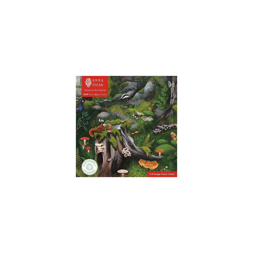 Flame Tree Publishing Adult Sustainable Jigsaw Puzzle Anna Stead: Deep in the Forest (bok, eng)