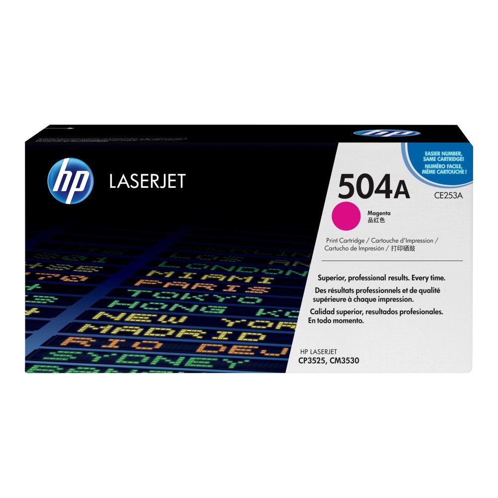 Hewlett-Packard HP 504A - magenta - original - LaserJet - tonerkassett (CE253A)
