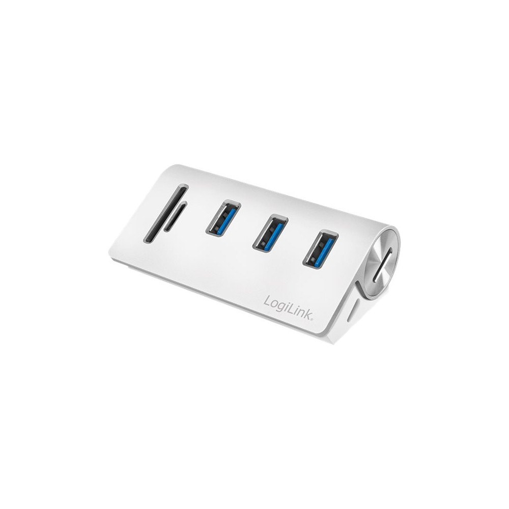 2direct LogiLink USB 3.0 3-Port Hub with Card Reader - hubb - 3 portar