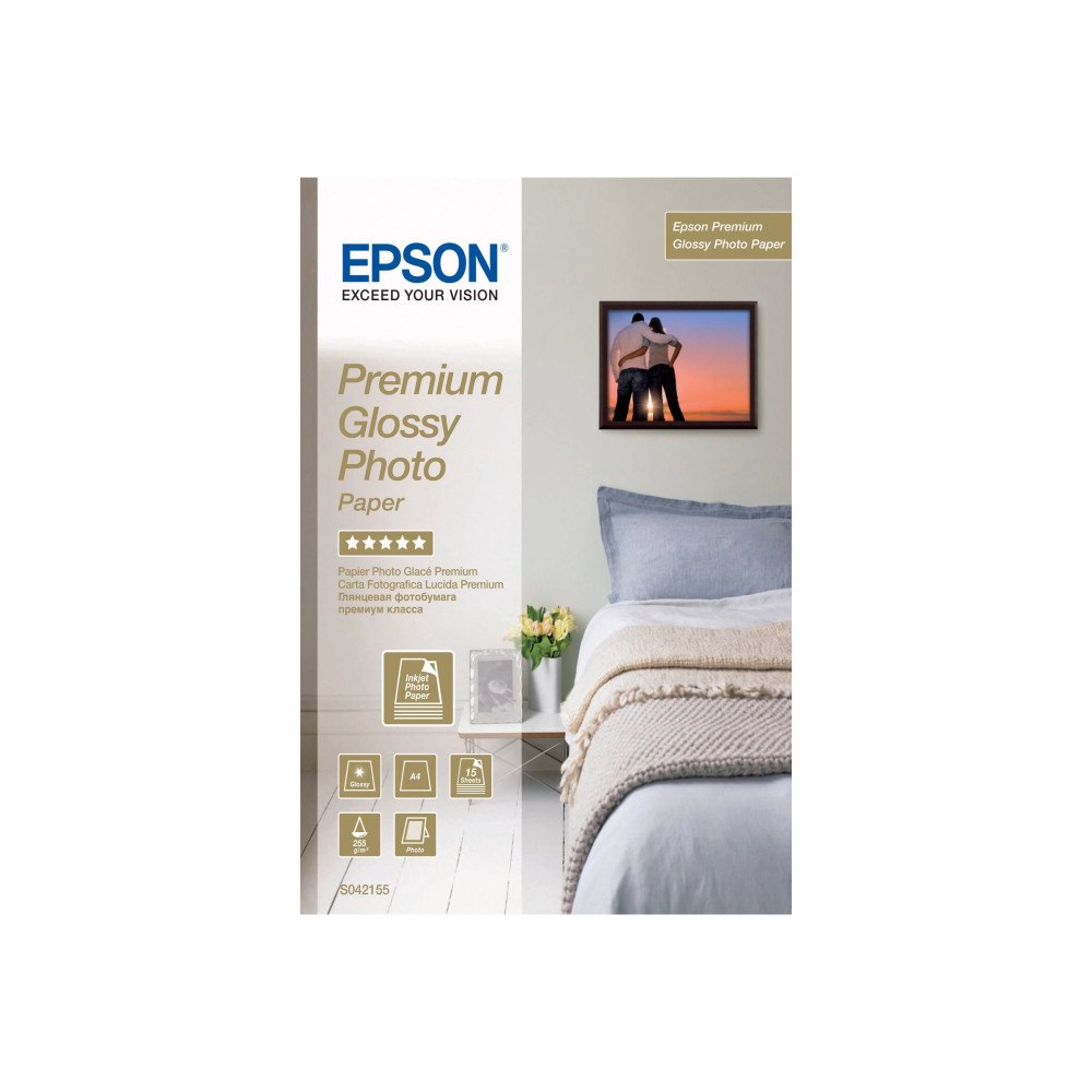 EPSON Epson Premium Glossy Photo Paper - fotopapper - blank - 15 ark - A4