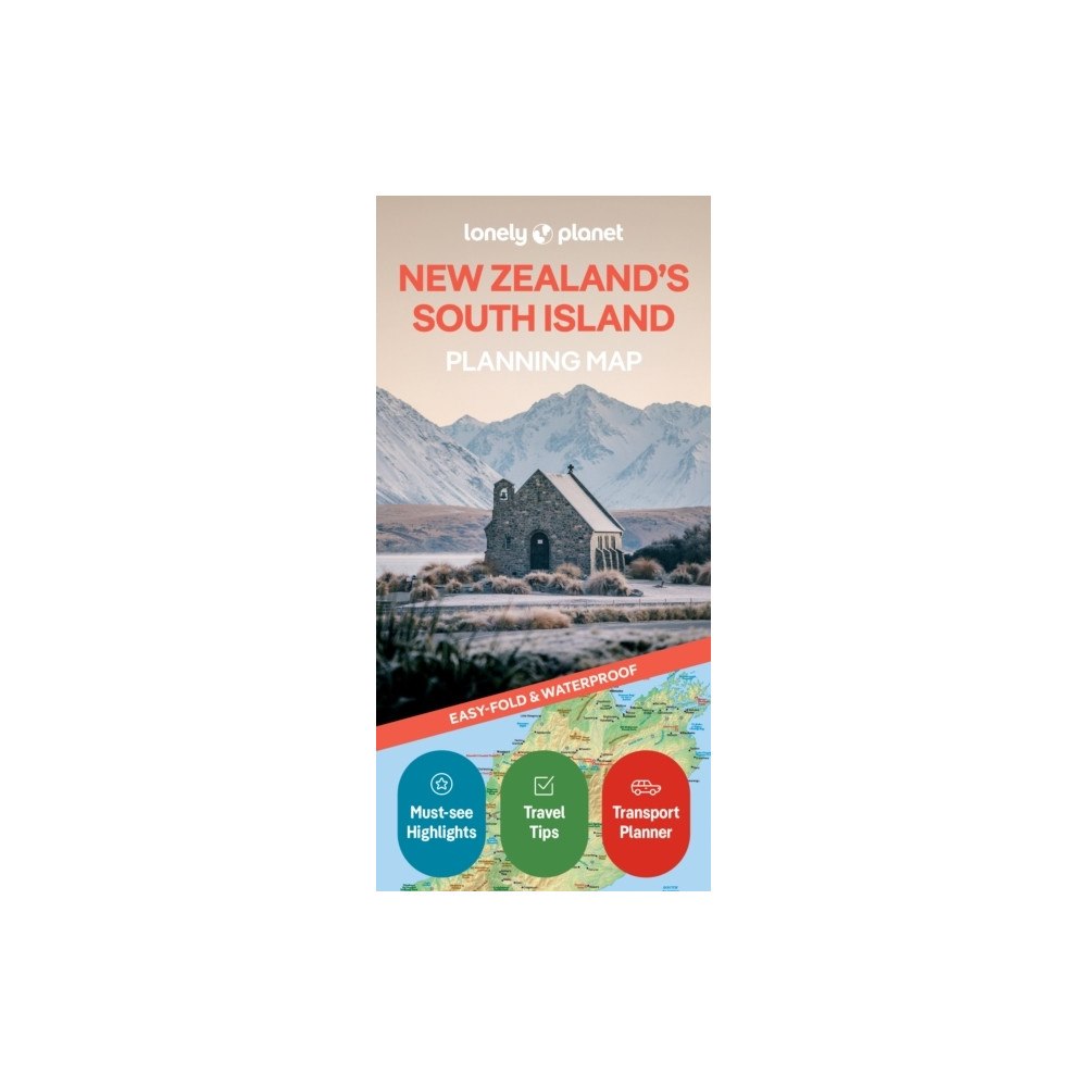 Lonely Planet Lonely Planet New Zealand's South Island Planning Map (bok, eng)