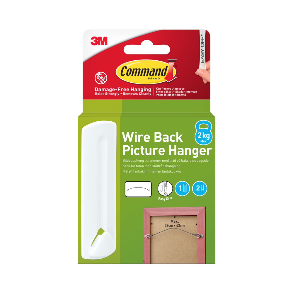 3M 3M Command Wire 1 Hook+2 Strips
