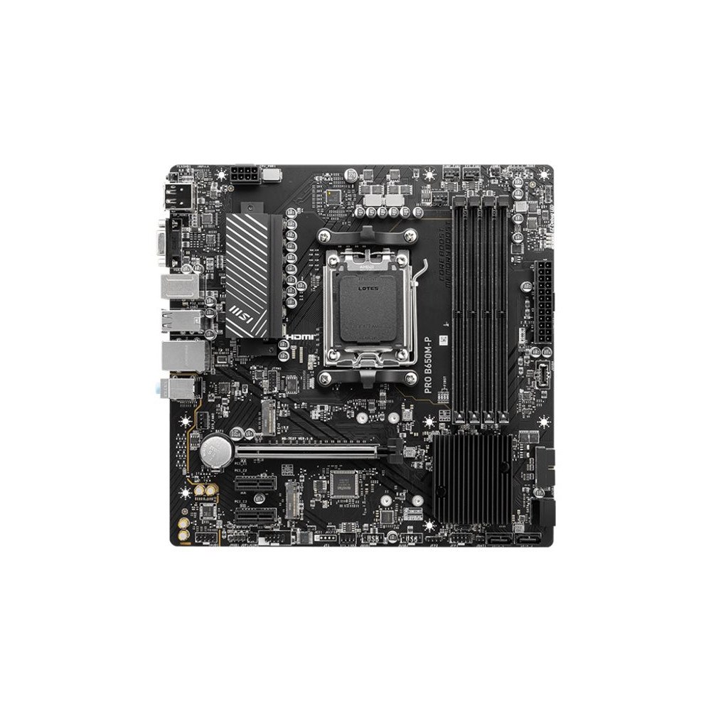 MSI MSI PRO B650M-P - moderkort - micro ATX - Socket AM5 - AMD B650