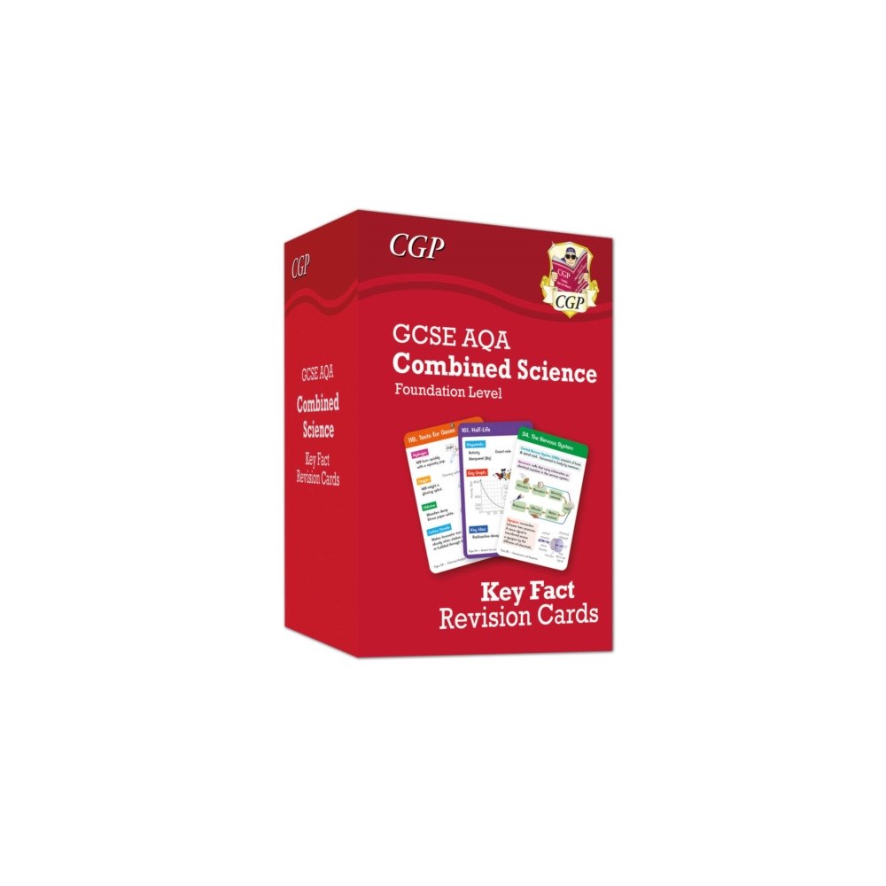 Coordination Group Publications Ltd (CGP) New GCSE Combined Science AQA Foundation Key Fact Revision Cards - Summary cards for quick revision (inbunden, eng)