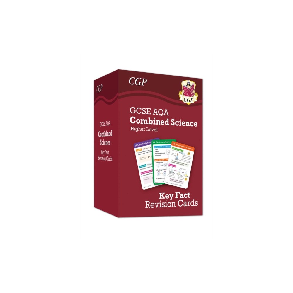 Coordination Group Publications Ltd (CGP) New GCSE Combined Science AQA Higher Key Fact Revision Cards - Summary cards for quick revision (inbunden, eng)
