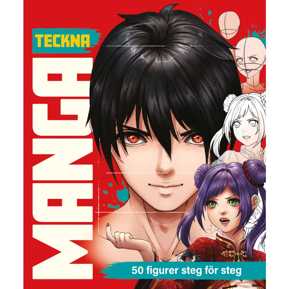 Tukan Förlag Teckna manga : 50 figurer steg för steg (häftad)
