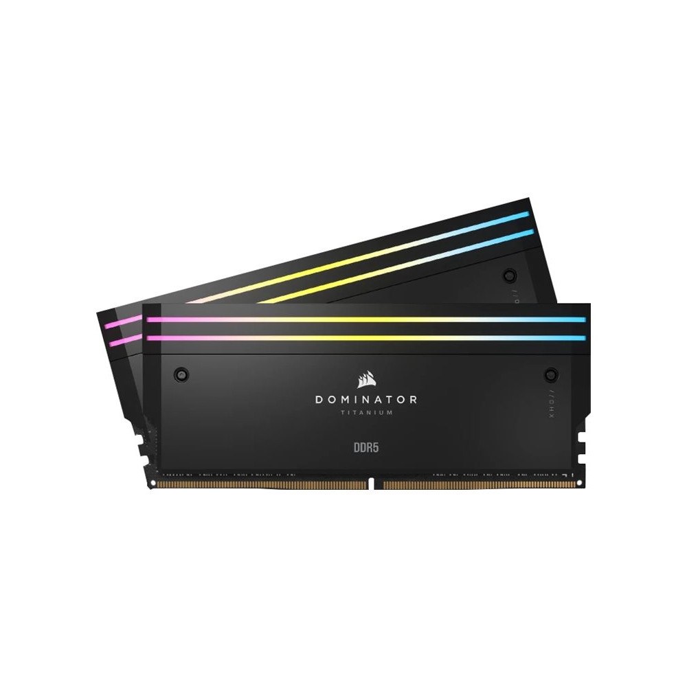 Corsair CORSAIR Dominator Titanium RGB - DDR5 - sats - 64 GB: 2 x 32 GB - DIMM 288-pin - 6400 MHz / PC5-51200 - ej buffrad