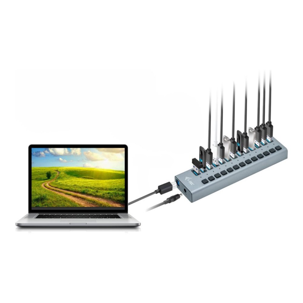 i-tec i-Tec USB 3.0 Charging HUB 13 port + Power Adapter 60 W - hubb - 13 portar