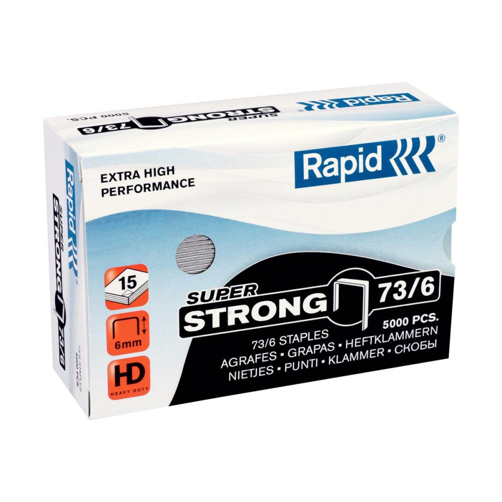 RAPID Rapid Super Strong - klamrar - 73/6 - 6 mm - paket med 5000