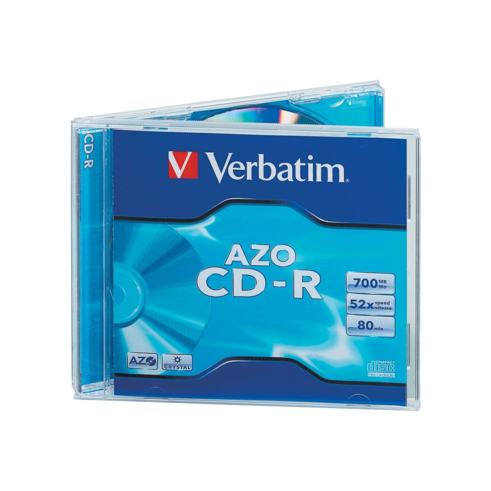 VERBATIM Verbatim AZO Crystal - CD-R x 10 - 700 MB - lagringsmedier