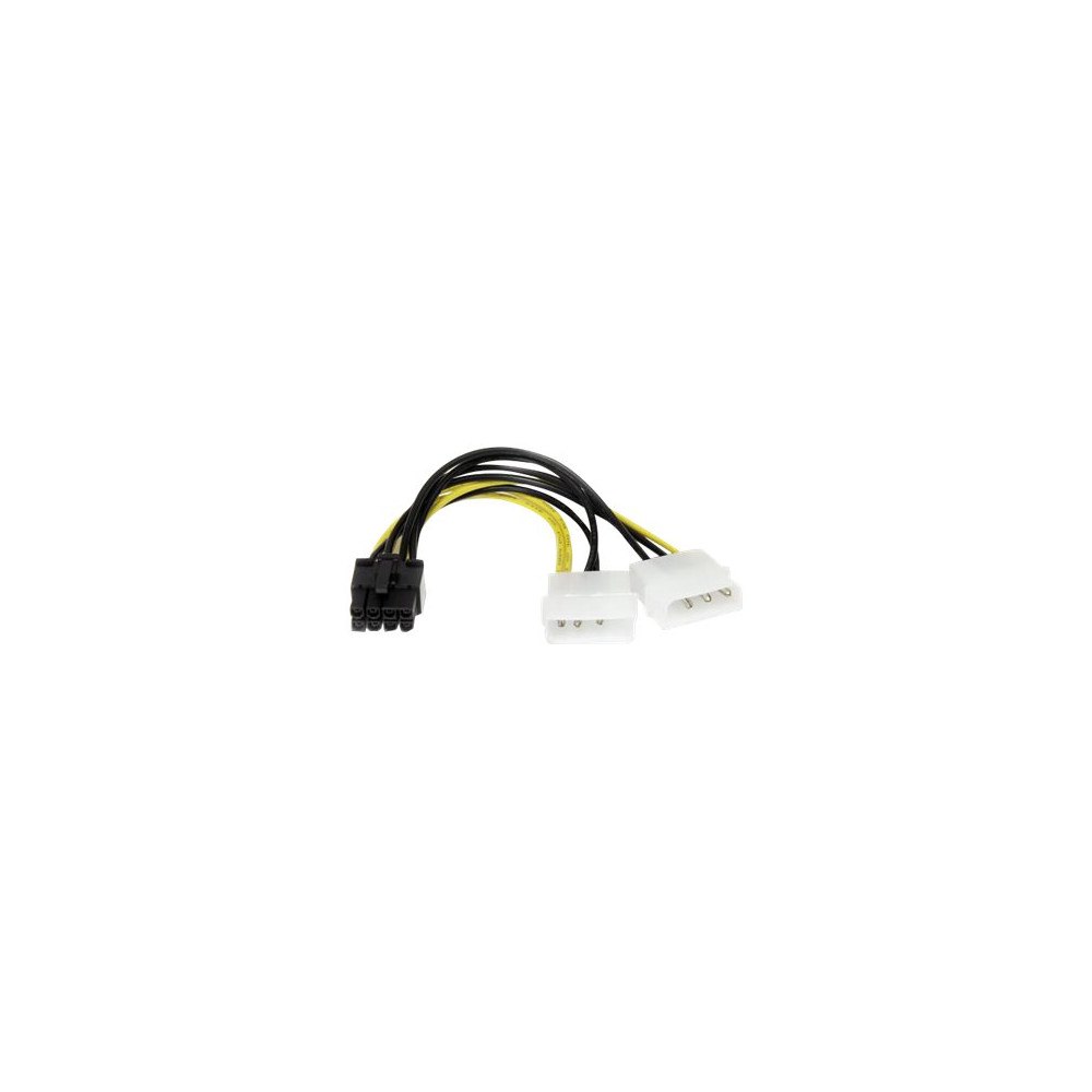 StarTech.com StarTech.com 6in LP4 to 8 Pin PCI Express Video Card Power Cable Adapter - lp4 to PCI express - molex to 8 pin PCIe (LP4...
