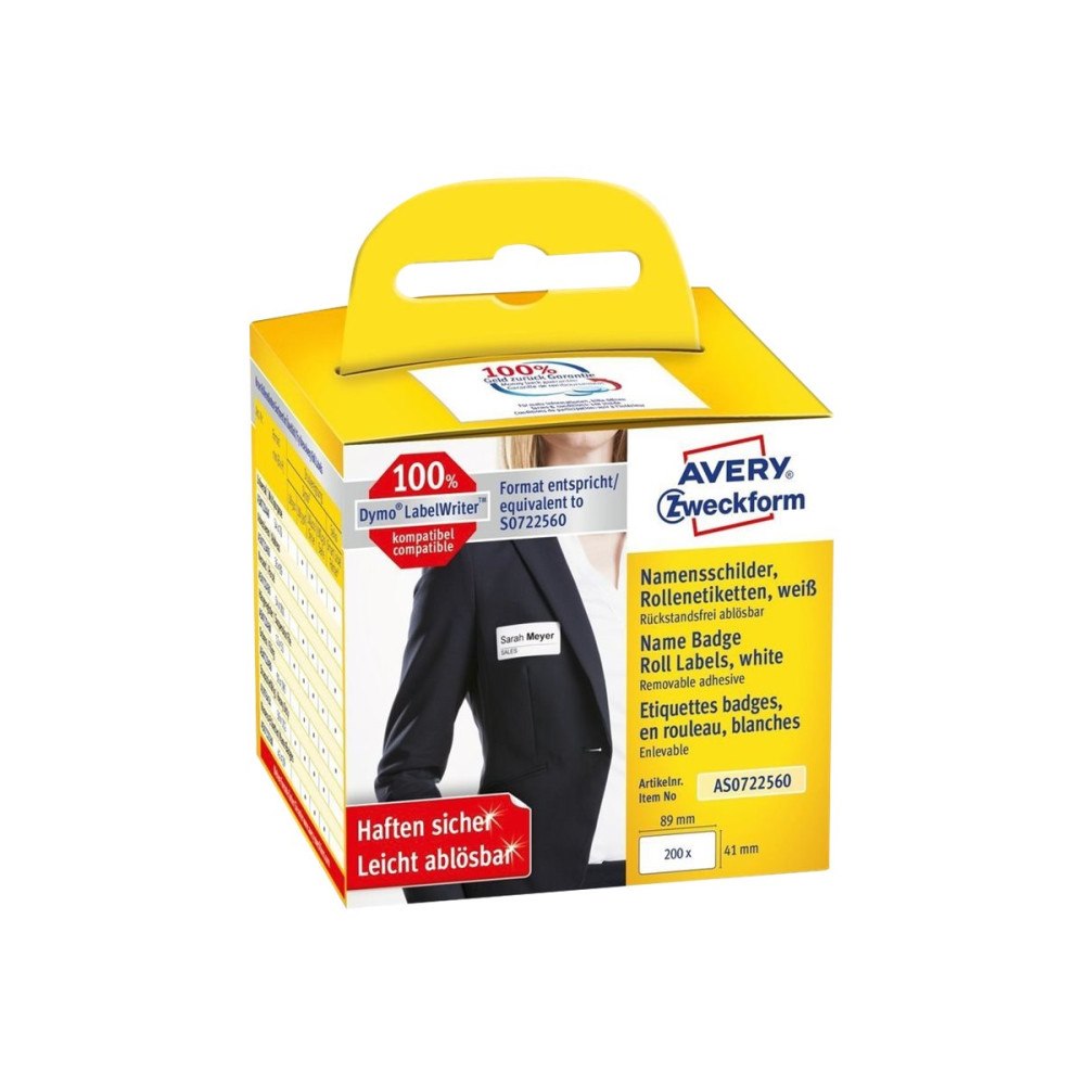 AVERY Avery Zweckform - märkesetiketter - 200 etikett (er) - 41 x 89 mm