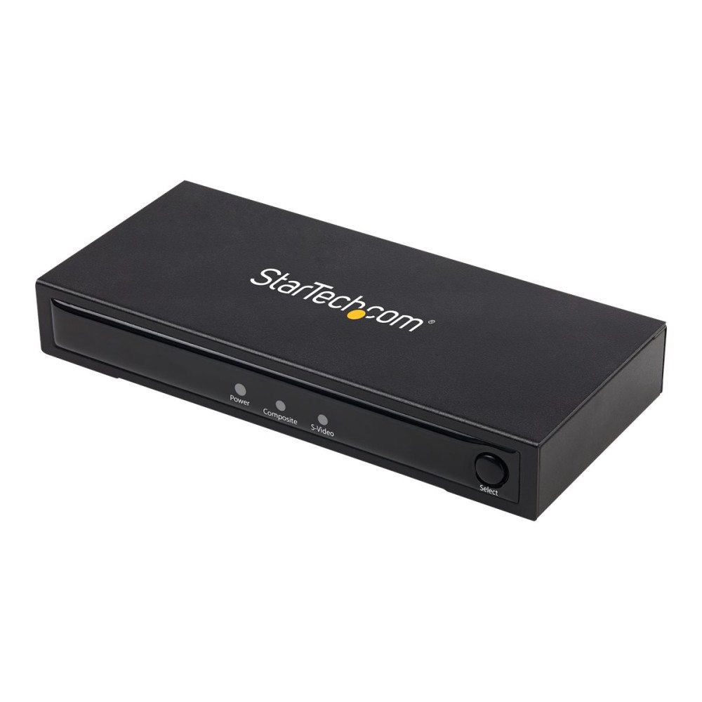 StarTech.com StarTech.com S-Video eller komposit till HDMI-omvandlare med ljud - 720p - NTSC och PAL - videokonverterare - svart