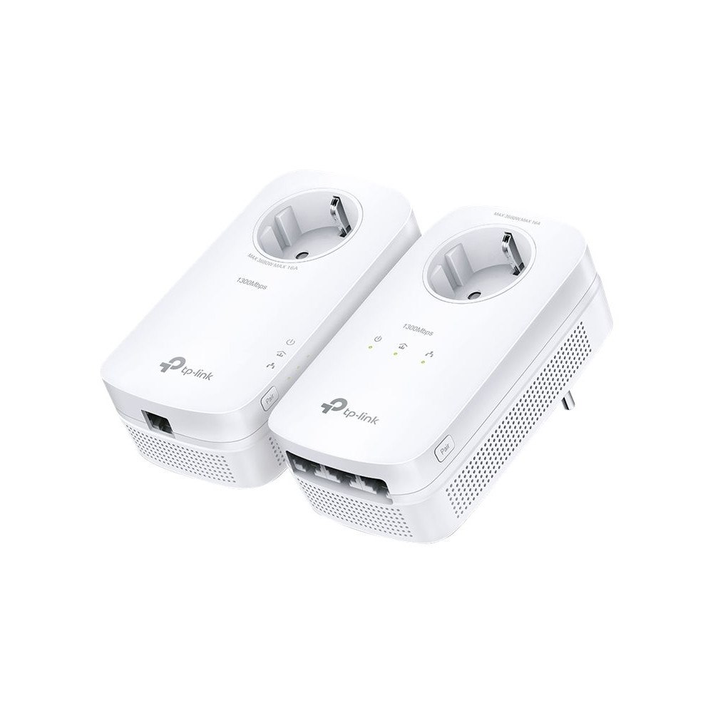 TP-LINK TP-Link TL-PA8033P KIT V4 - Starter Kit - PowerLine adaptersats - vägginsticksbar - med TP-Link TL-PA8010P