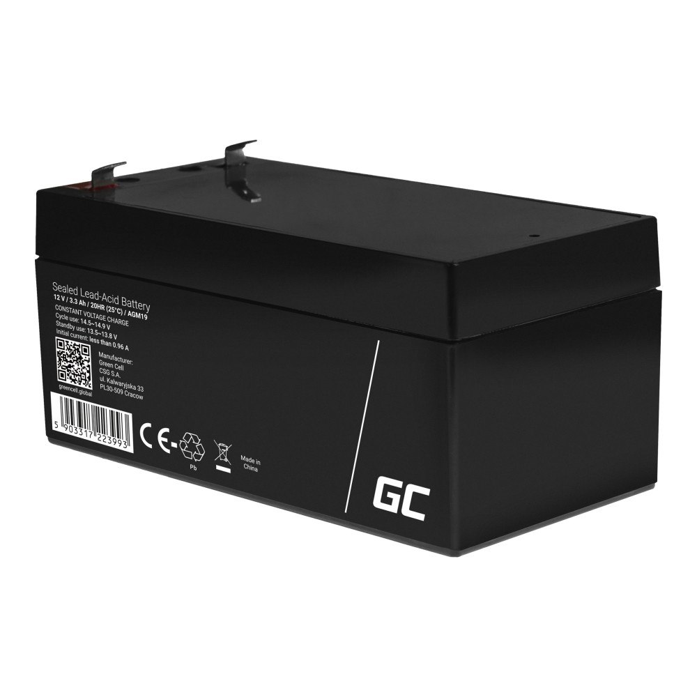 GREENCELL Green Cell - UPS-batteri - Förseglat med blysyra (SLA) - 3.3 Ah