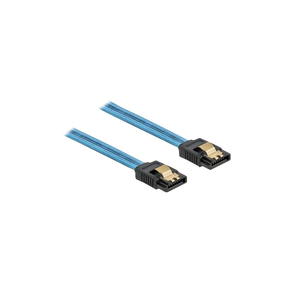 DeLOCK Delock SATA 6 Gb/s Cable UV glow effect - SATA-kabel - 50 cm