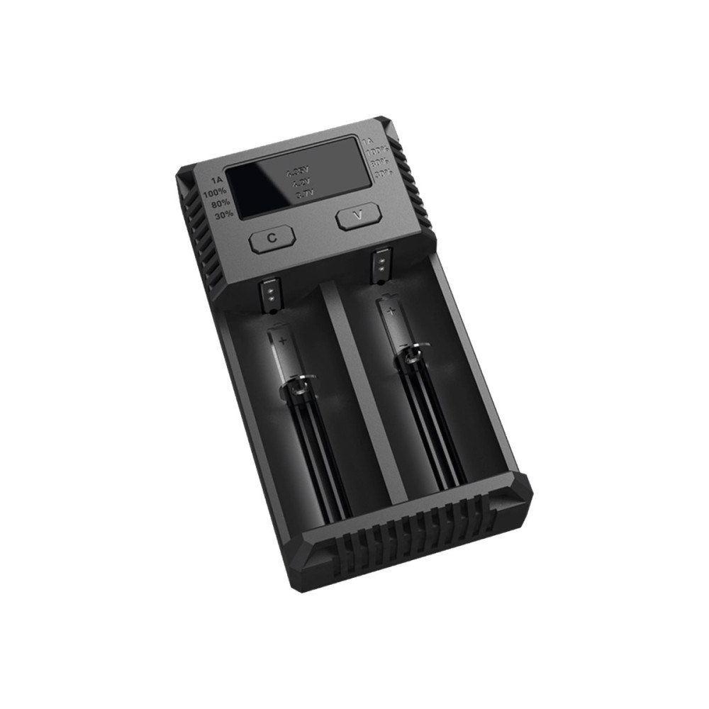 NITECORE NITECORE Intellicharger New i2 batteriladdare - + växelströmsadapter
