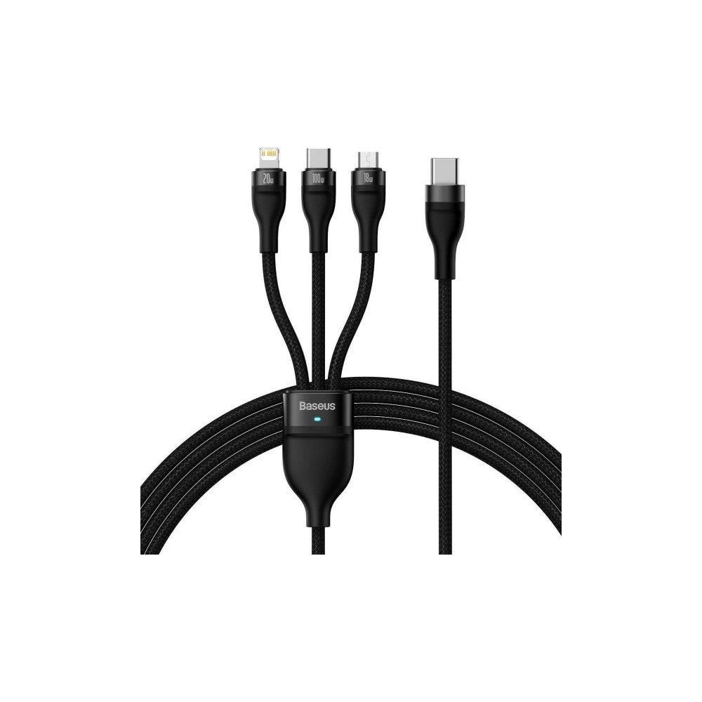 Baseus Baseus Flash Series 2 tre-i-ett-kabel USB-C + micro USB + Li...