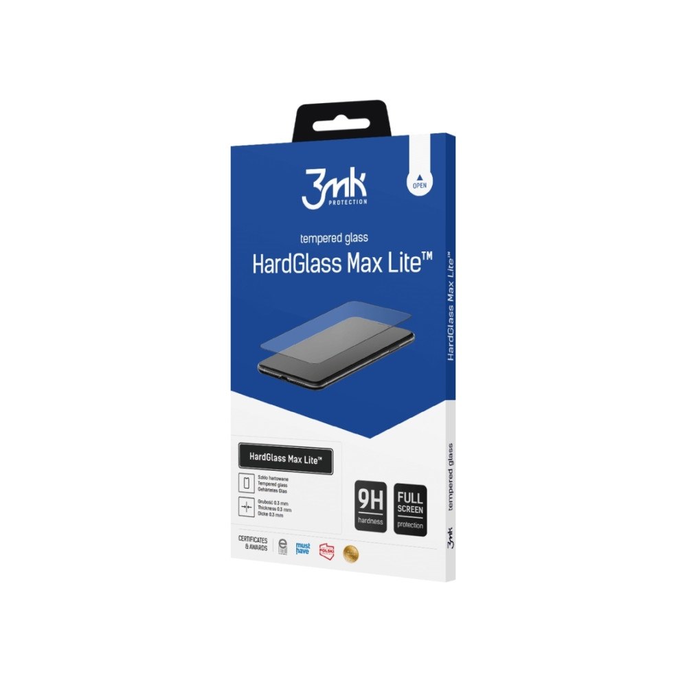 3MK 3MK HardGlass Max Lite, Apple, Apple iPhone 14 Pro, Reptålig...