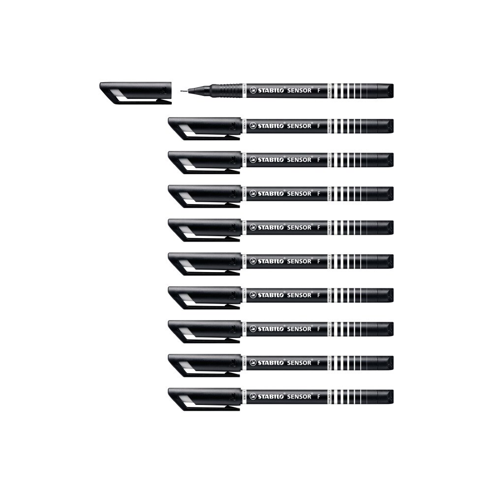 STABILO Fineliner Stabilo Sensor 189 sort 0,3 mm