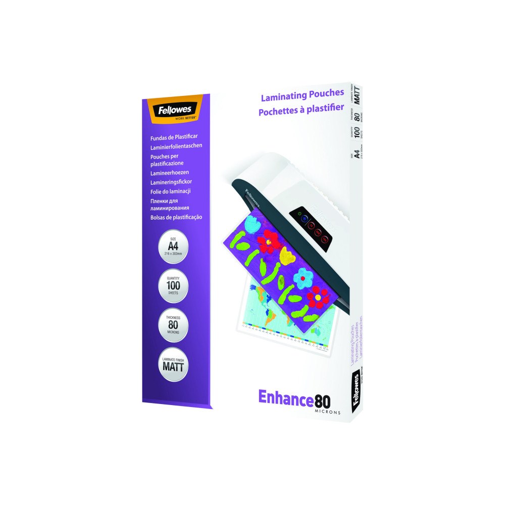 FELLOWES Fellowes - 100-pack - matt - A4 - lamineringsfickor
