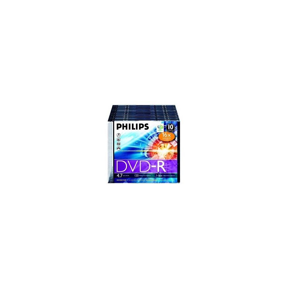 Philips Philips DM4S6S10F - DVD-R x 10 - 4.7 GB - lagringsmedier