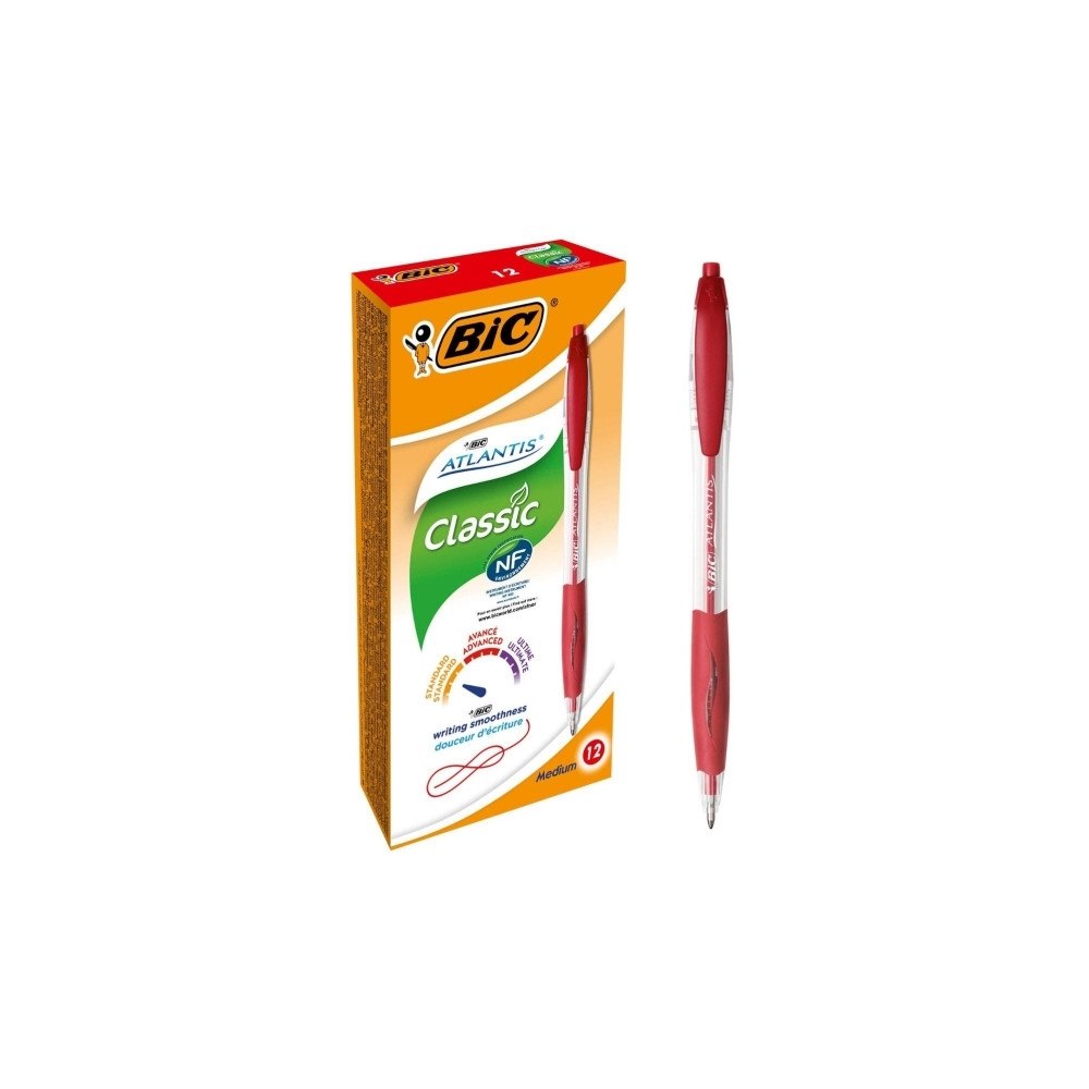 BIC Kulspetspenna BIC Atlantis, medium, röd