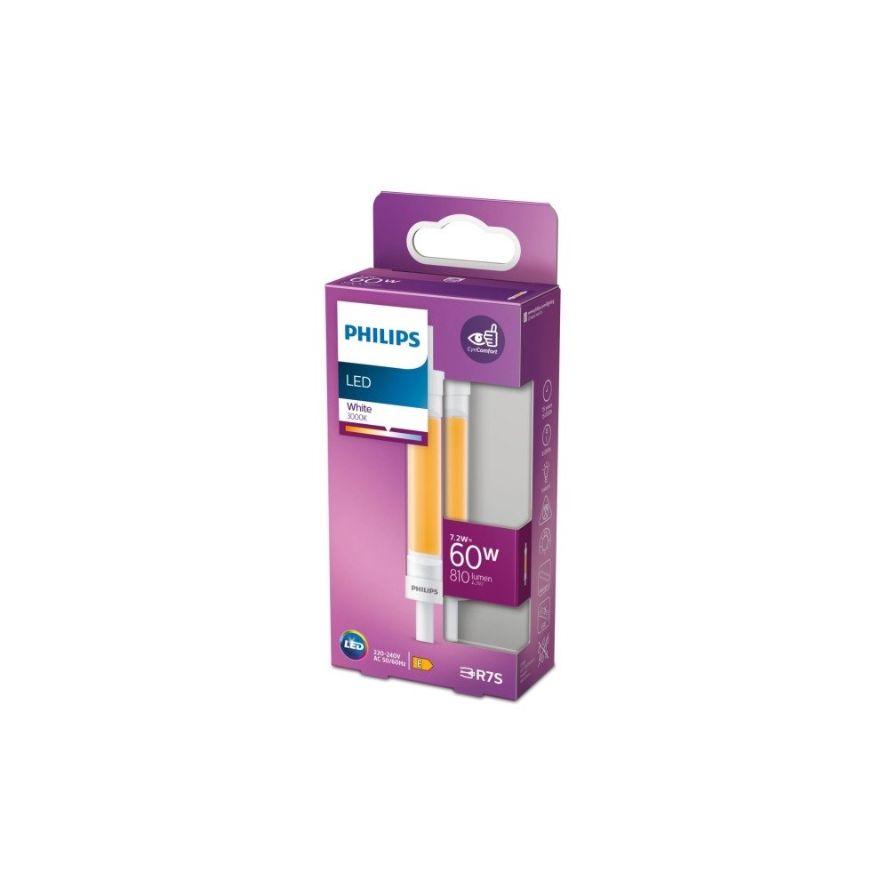 Philips Philips Philips Spot, 7.2 W, 60 W, R7s, 810 lm, 15000 h, Whi...