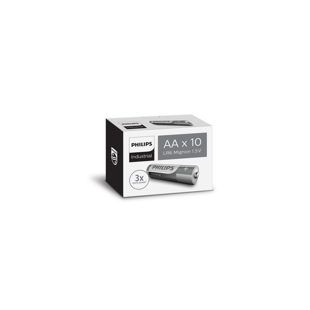 Philips PHILIPS batteri industrial alkaline AA 10-pak