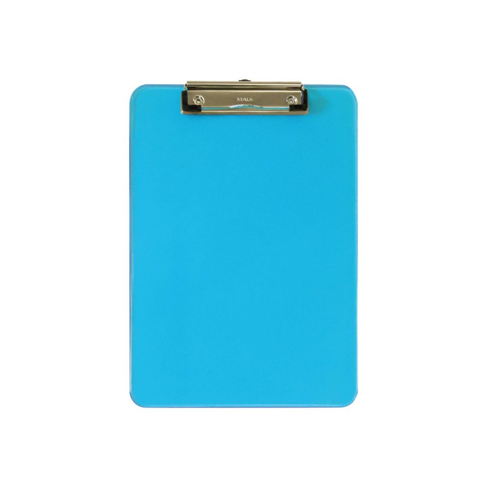 MAUL MAULneon - urklipp - för A4 - genomskinligt blå