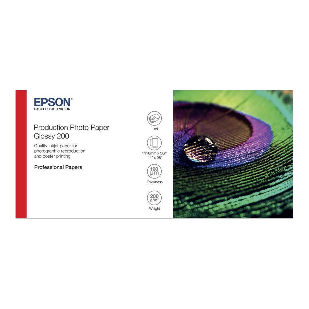 EPSON Epson Production - fotopapper - blank - 1 rulle (rullar) - Rulle (111,8 cm x 30 m) - 200 g/m²